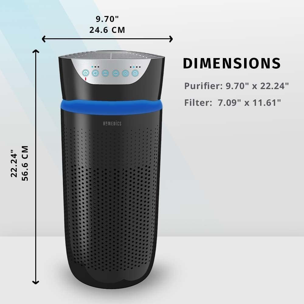 Totalclean, 360 Degree Hepa Air Purifier Replacement Filter with Activated Carbon to Remove 99% of Airborn Contaminants. for  Air Purifier Models AP-T30 and AP-T30WT